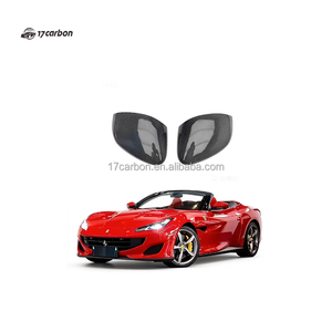 Kit de Carcasa para Espejos Laterales de Fibra de Carbono Seca 3K Twill <span class=keywords><strong>Areo</strong></span> para Ferrari Portofino - Product Image 1