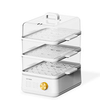 Cuiseur vapeur électrique Tonze, stérilisateur, poisson, poulet, légumes, multi-usages, 18L, grand cuiseur vapeur