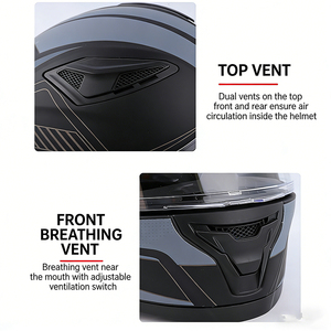 DOT承認済み卸売ヘルメット、バイク用カスコ、ストリートバイクヘルメット、耐衝撃ABS素材、大人用フルフェイスヘルメット - Product Image 4