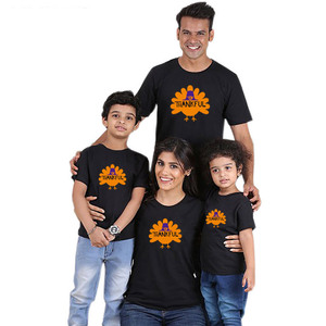 Ropa familiar de boutique de Acción de Gracias, camiseta barata - Product Image 3