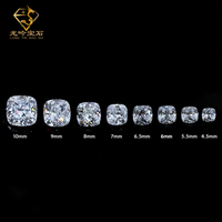 Grand Stock 5A Grade Qualité 3*3mm-10*10mm Coussin Cut Blanc Cubique Zircone Pierres Précieuses En Vrac Machine Cut CZ Pierres