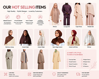 Abaya pour femmes, longueur maxi, manches longues, confortable, coupe ample, tenue islamique quotidienne, polyester, vente en gros, pantalon intérieur de détente