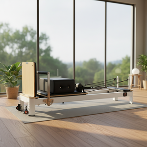 <span class=keywords><strong>Reformer</strong></span> de <span class=keywords><strong>Pilates</strong></span> de Aluminio de Alto Rendimiento con Torre y Caja de Sentado, Equipo Profesional Completo para Yoga - Product Image 1