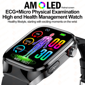 TK16 สมาร์ทวอท์ชผู้ชาย 2.04 นิ้ว AMOLED บลูทูธ AI เสียง ECG การตรวจสอบสุขภาพ SOS กีฬาฟิตเนสติดตามผู้หญิงสมาร์ทวอทช์ - Product Image 5