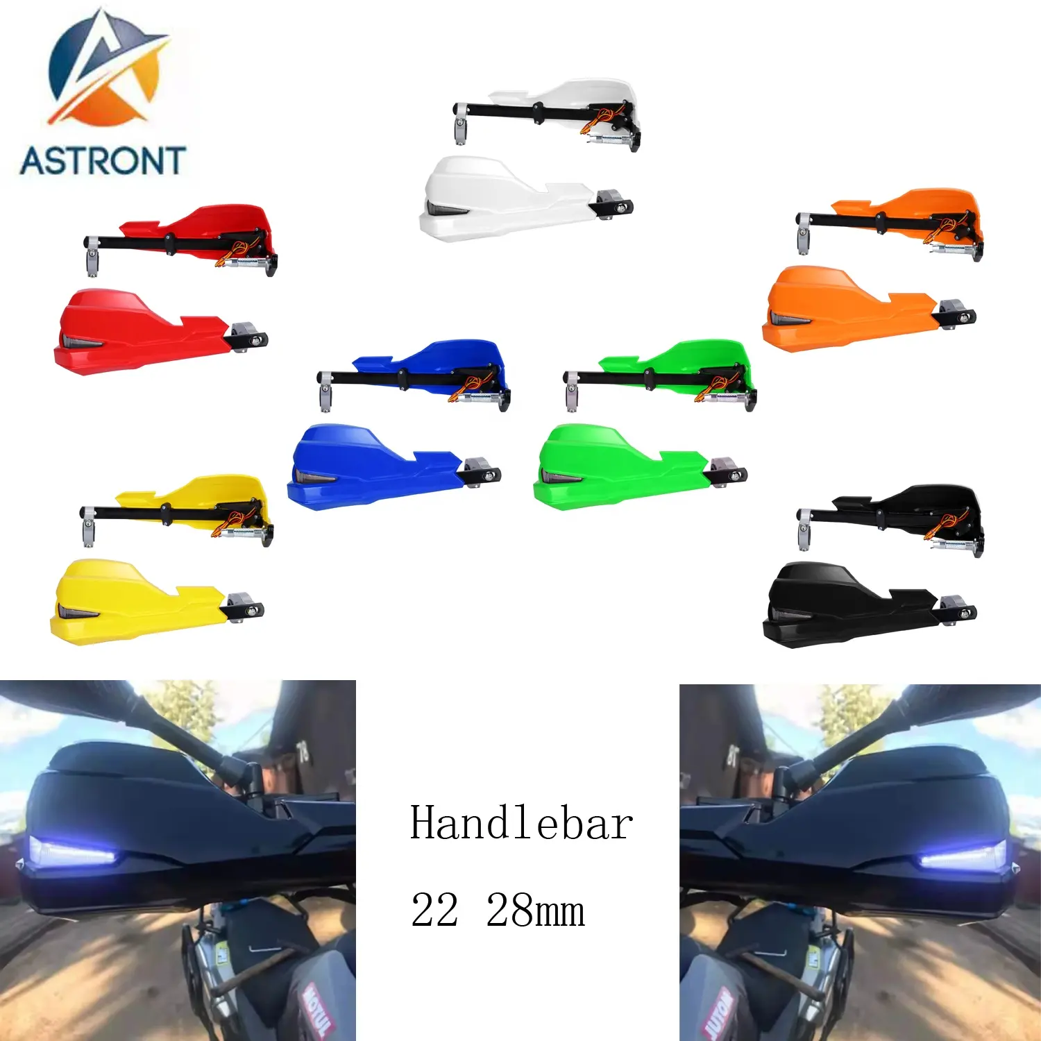 22MM 28MM gidon motosiklet LED dönüş sinyali el koruması koruyucu Handguard için kolları HONDA YAMAHA YZ SUZUKI