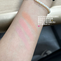 HERORANGE Palette de Fard à Joues Crème Monochrome Minérale Haute Pigmentation Waterproof Teintes Naturelles pour Peaux Claires Longue Tenue Tout-en-un