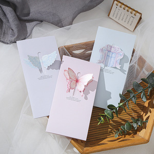 Tri Fold 3D Bow Customizable logo Supporting Greeting Cards for Small Business Holiday Gift Thank You Cards