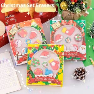 Nuevo Set de Borradores de Resina Ecológicos con Diseños de Dibujos Animados para Navidad, Regalo para Niños de Jardín de Infancia y Primaria - Product Image 2