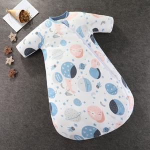 Pyjama pour enfants en polyester épais et chaud à manches longues, respectueux de l'environnement, sacs de couchage pour bébés d'hiver, 55-80 cm - Product Image 4