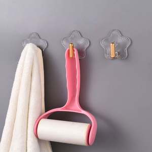 Crochet adhésif mural en forme d'étoile, ventouse murale adhésive pour cuisine, salle de bain, bureau - Product Image 5