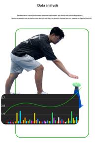 Set de Entrenamiento de Reacción Ágil con Luces Inalámbricas de Inducción para Fútbol y Baloncesto, Versión de 8 Luces, Control por APP, Plástico y Silicona FY-03 - Product Image 3