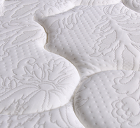 Matelas à ressorts hybrides 23 cm avec housse en coton et lin amovible et lavable, bordure en latex velours – Vente en gros