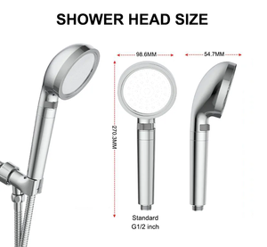 Pomme de douche filtrante haute pression, élimination du <span class=keywords><strong>chlore</strong></span>, économie d'eau, contrôle du débit, purificateur d'eau, pomme de douche - Product Image 5