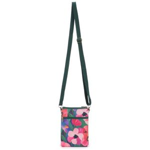 Sac bandoulière pour téléphone portable en polyester, mini sac à bandoulière à imprimé floral et cœur avec sangle réglable pour femme - Product Image 3