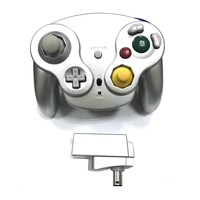 Manette sans fil 2,4 GHz pour GameCube NGC avec moteur de vibration - Contrôleur joystick