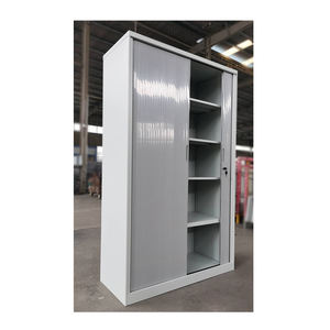 משרד עיצוב מודרני הגשת ארון עם דלת מתגלגלת בשימוש Tamboor 2 דלת אחסון ארון לשימוש חיצוני - Product Image 5