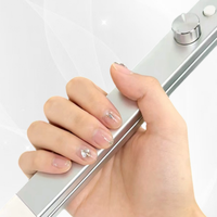 Lampe à ongles LED UV professionnelle pliable pour usage domestique, en alliage d'aluminium, 3 températures de couleur, contrôle tactile, intensité réglable