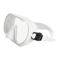 Lentille en verre trempé anti-buée Masque en silicone Lunettes de plongée sans masque de plongée en apnée Ensemble de tuba
