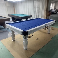 Table de billard automatique à retour de balles, 9 pieds, style américain, qualité tournoi, en bois massif et ardoise, pour usage domestique et commercial – Vente chaude directe usine