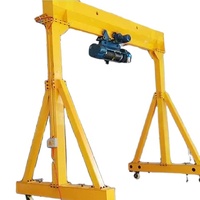 Pont roulant portatif à haute efficacité avec palan électrique à câble, portée 2-8 m, capacité 0,5-2 tonnes, levage mobile réglable pour atelier