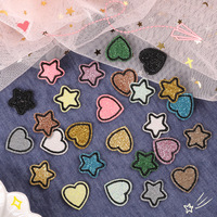 13 types de badges brodés sur ordinateur, étoiles à cinq branches, badges de salutation, accessoires vestimentaires, broderie DIY