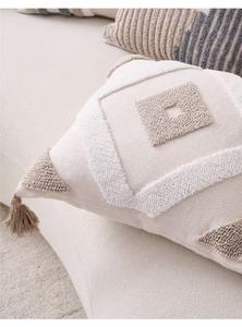 Keten-pamuk Bohemian minder örtüsü yapraklar baskı-püskül tasarım ev otel kullanımı için kanepe oturma odası yatak kafalık Bay pencere - Product Image 3