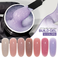 CAIXUAN Gel de Construction pour Ongles Millly Cream Disco 15ml Sans HEMA ni TPO Gel Dur Autolissant à Faible Chaleur
