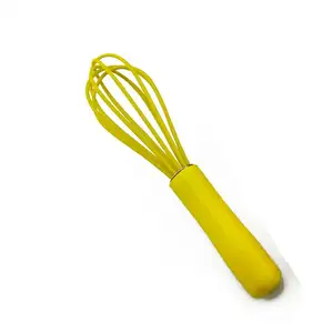 Chất Lượng Cao Mini Silicone Whisk Cho Kid Silicone Tráng Trứng Whisk Nhựa Xử Lý Whisk Ware Trứng Công Cụ