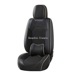 Housse de siège de voiture universelle en cuir PU 5D de luxe Xiangta, housse de siège de voiture stéréo 5D, en cuir PVC imperméable - Product Image 2