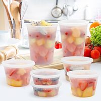 Contenedor Desechable Transparente de Plástico de 32oz, a Prueba de Fugas, Libre de BPA, con Tapa, Apto para Microondas, para Comida para Llevar, Uso en Restaurantes, Estilo Americano