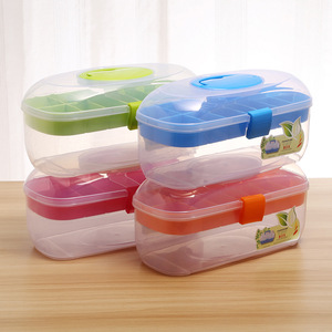 Transparent Multi Layer <b>Storage</b> <b>Box</b> 12 Compartments Portable Waterproof <b>Tool</b> Organizer for Household Use PP Material - Product Image 1