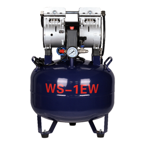 Compresseur d'air dentaire vertical silencieux de 65 L de qualité supérieure, construction en plastique/métal/acier, garantie 1 an, certifié CE - Product Image 4