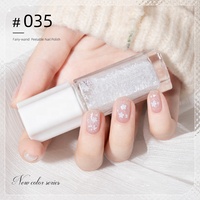KUDAN Vernis à ongles à paillettes carrées pelable 10 ml, manucure rapide, couleurs riches et brillantes, longue tenue, marque privée, fournitures de beauté