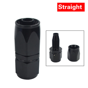 Conectores de Línea de Combustible AN8 Metálicos Azules, Rojos y Negros para Autos Modificados - Product Image 3