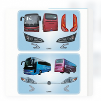 Kit d'éclairage universel pour autocars : Ensemble de phares et feux arrière pour Yutong, Kinglong, Higer, AsiaStar - Pièces de rechange