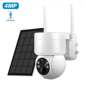 Full HD 4MP Icsee wireless cctv security solar powered PTZ outdoor PIR motion detection sorveglianza wifi telecamera ptz solare