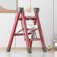 Échelle en métal d'usine design moderne pli facile à ranger pour la maison cuisine salle de bain escalier entrepôt extérieur supermarché utilisation