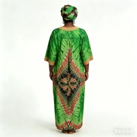 Nouvelle Collection 2026 : Kaftan Boubou Africain Grande Taille pour Femme Noire, Robe Longue Ample à Manches Larges avec Imprimé et Ensemble Foulard