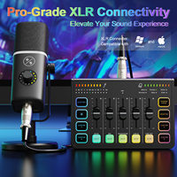 Zimhome nouveau ZTT32 micro ZS31U contrôleur DJ/Console Audio mélangeur cartes son Audio numériques mélangeurs avec support de bras de flèche Microphone