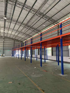 ระบบชั้นลอยเหล็กสำหรับงานหนัก ชั้นวางสินค้าในโรงงาน ชั้นวางของแบบเลือกได้ พร้อมแบบแปลนฟรี ชั้นวางพาเลทแบบเลือกได้ 2 ชั้น สำหรับโรงรถ - Product Image 5