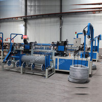 Machine automatique de clôture à maillons de chaîne enduite de PVC Opération facile Moteur PLC État neuf pour les usines de construction à mailles