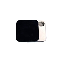 Boîte à glissière portable en métal recyclé de 32g pour bonbons au café glacé sans sucre, étui de rangement carré mince pour chewing-gum