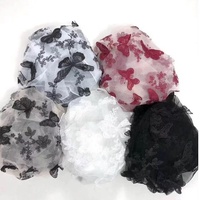 Mode papillon Brodé 3d Français Net Tulle Dentelle Tissu LT20518
