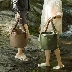 Sac à eau pliable portable en PVC 5L Devance DV-00210 pour le camping, la pêche, les voyages et les activités multisports, couleur personnalisable - Product Image 4