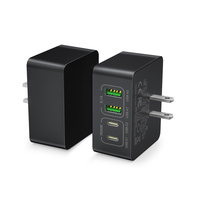 Charger Grosir Laris Manis 4 Port 40W Pengisian Cepat Colokan EU/US/UK PD 20W Adaptor Ponsel untuk iPhone Samsung Charger Dinding