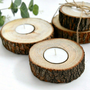 Custom Wooden <b>Tea</b> Light Holder Decorative Geometric Candle <b>Stand</b> for Hotels Restaurants and Homes - Product Image 1