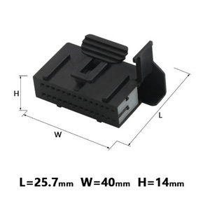 Conector Automotriz de 28 Pines, 0.6mm, DJ7281-0.6-21, Plástico Negro, Terminal Macho y Hembra, Uso Automotriz - Product Image 1