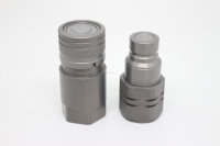 Couplages hydrauliques à déconnexion rapide 1/4G FFH 50MPA à face plate pour chargeuse compacte, soudage bout à bout à chaud ISO 16028