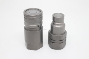Acopladores Hidráulicos de Desconexión Rápida 1/4G FFH 50MPA de Cara Plana para Minicargadoras, Soldadura por Termofusión ISO 16028 - Product Image 3