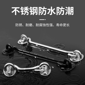 Zhan Han. Pestillo para Puerta Levi's Poem, Acero Inoxidable, Negro Cepillado, Moderno y Sencillo, para Puertas y Ventanas de Madera - Product Image 5